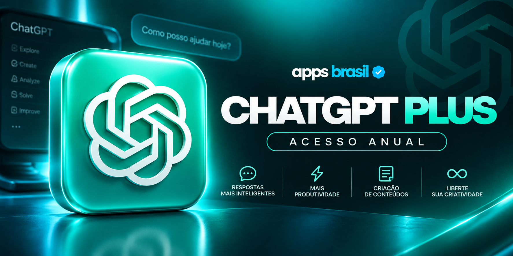 ChatGPT Plus — Plano Mensal