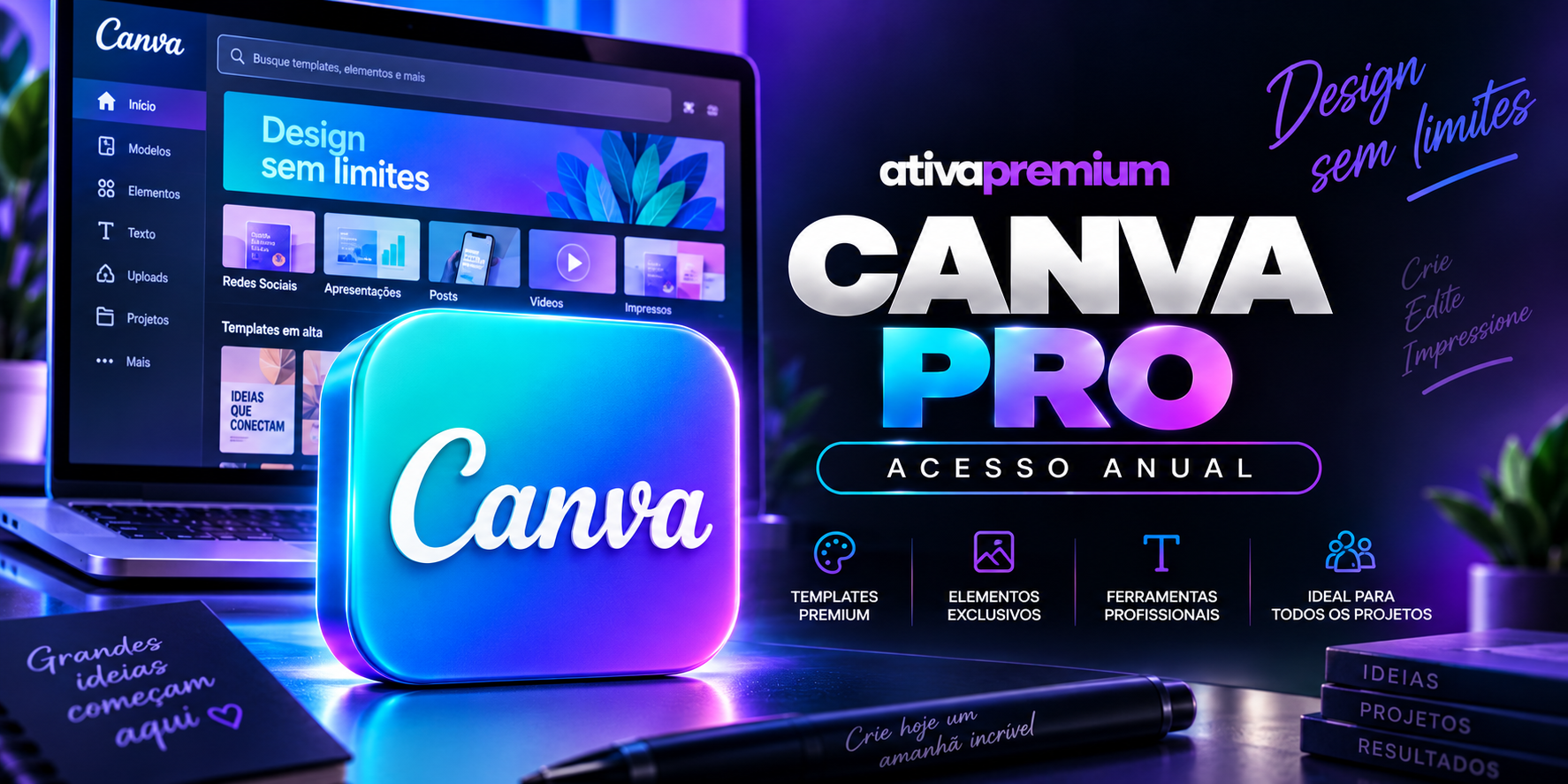 Canva Pro — Plano Anual