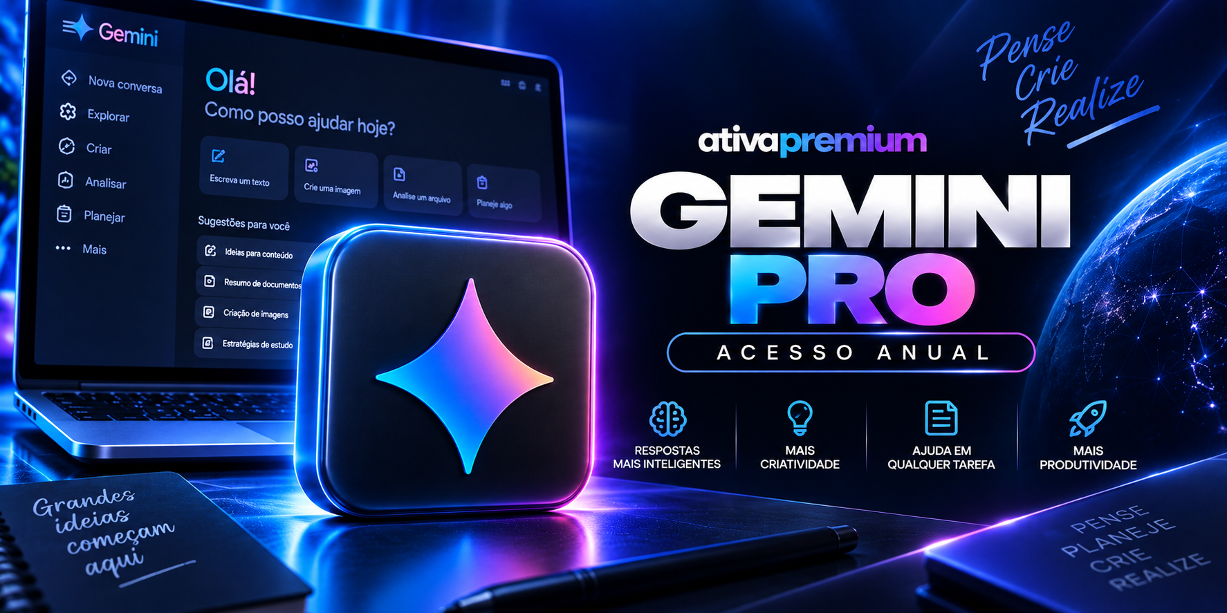 Gemini Pro — Plano Estendido